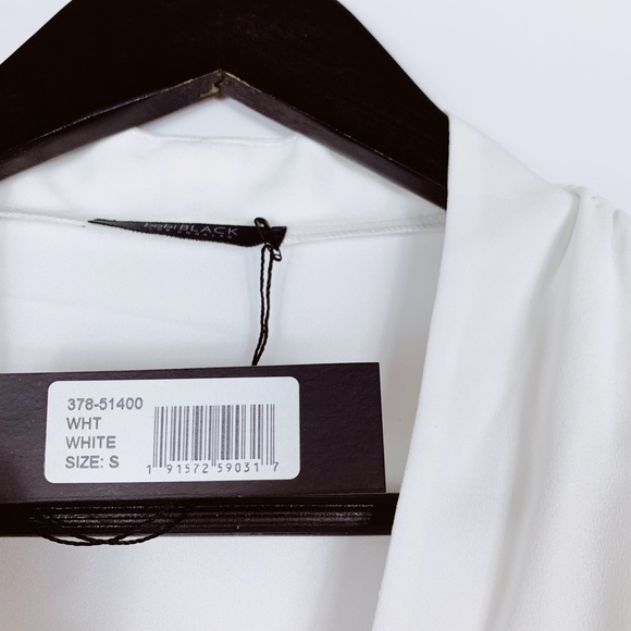 Bobi BLACK Revolve Blouse Date Night Chiffon Wrap - Picture 4 of 6